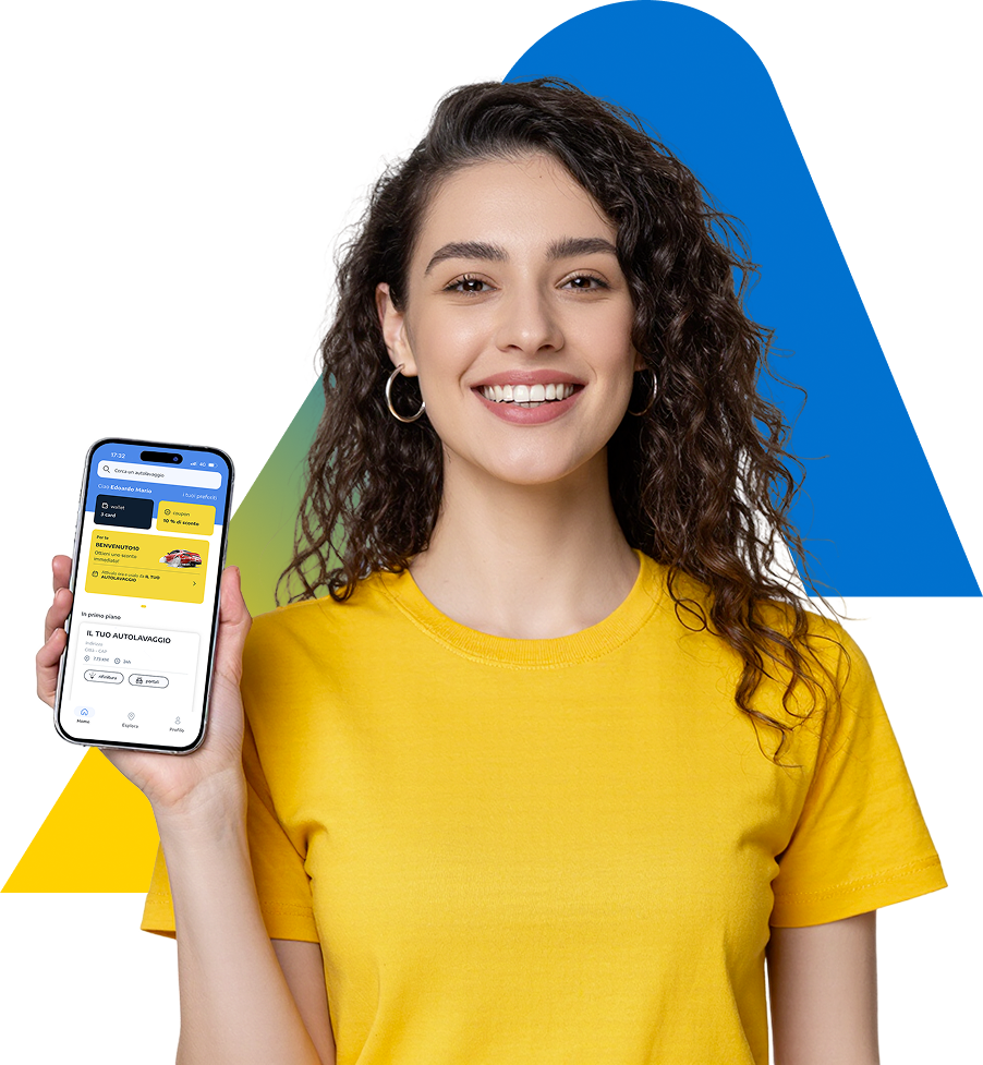 Interfaccia dell’app per autolavaggi SelfApp
